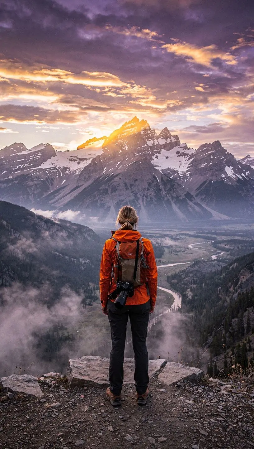 Яркие цветные термальные источники, окруженные зелеными деревьями и горами в национальном парке Йеллоустоун.