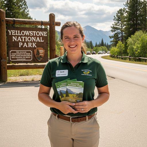 Восход солнца над Йеллоустонским национальным парком, освещающий горячие источники.