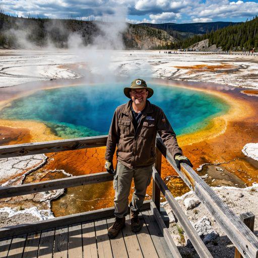 Деревья и кустарники вдоль тропы, ведущей к знаменитым гейзерам.